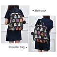thumbnail image 4 of FORMRS Women's Travel Backpack Purse Anti-Theft Hidden Pockets Casual Shoulder Bag, Colorful Halloween Ghost, 4 of 7