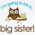 thumbnail image 2 of CafePress - I'm Going To Be A Big Sister Owl Shirt Body Suit - Long Sleeve Cotton Baby Bodysuit, 2 of 4