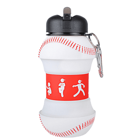 

Collapsible Water Bottle Reuseable Silicone Foldable Leak Proof Portable Sports Travel Water Bottles for Outdoor Travel Gym Hiking Style 3