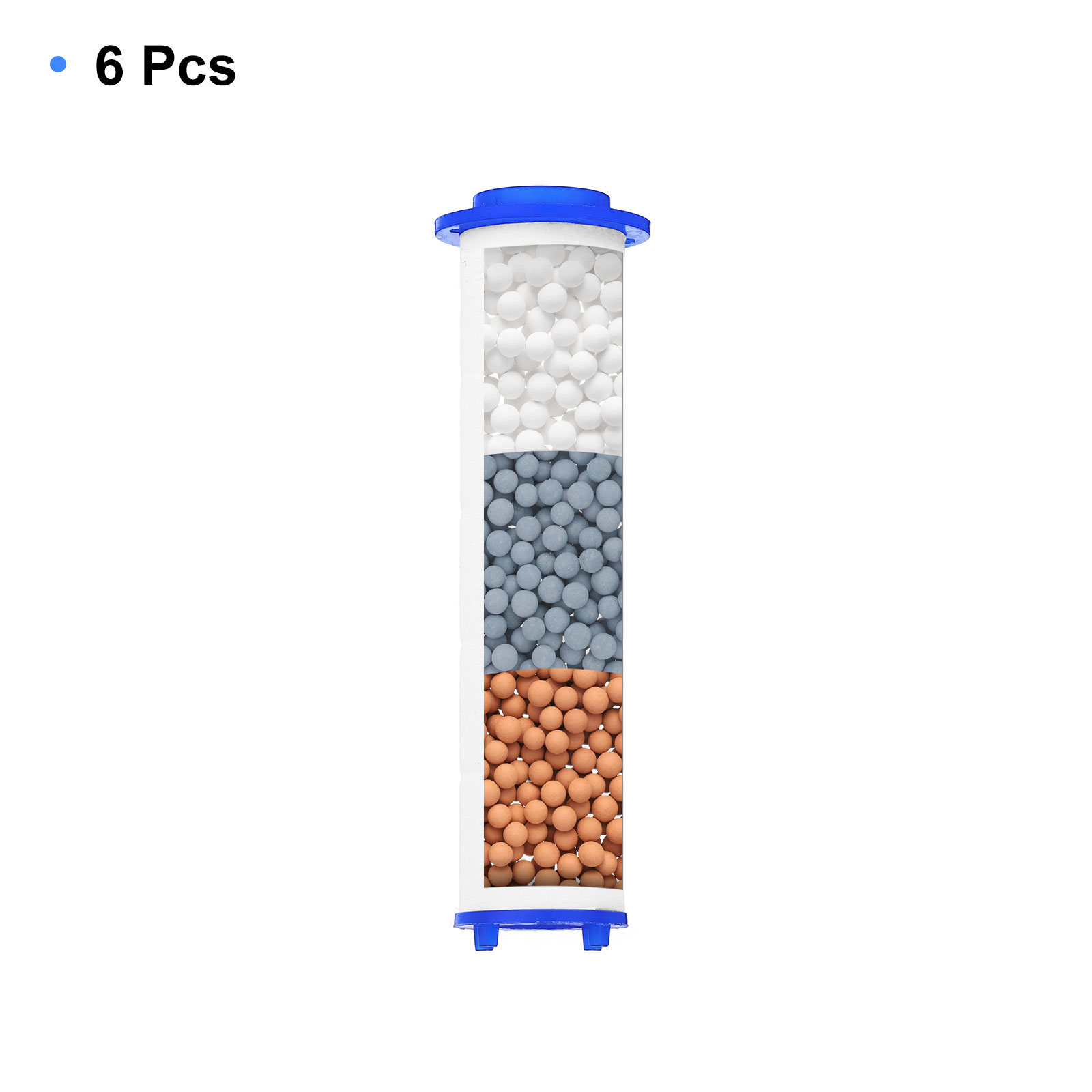 Unique Bargains 6Pcs PP Cotton Replacement With Calcium Balls Jet Sets 3.3"