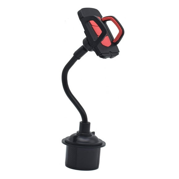 Soporte para teléfono con forma de copa para coche, accesorios para coche, soportes ajustables de cuello largo para coche Rojo