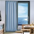 thumbnail image 3 of JVBTVB French Door Curtains 40x25 Inch Thermal Insulated Rod Pocket Panels for Sliding Doors & Windows, Solid Color Polyester Drapes Ready to Hang, 3 of 8