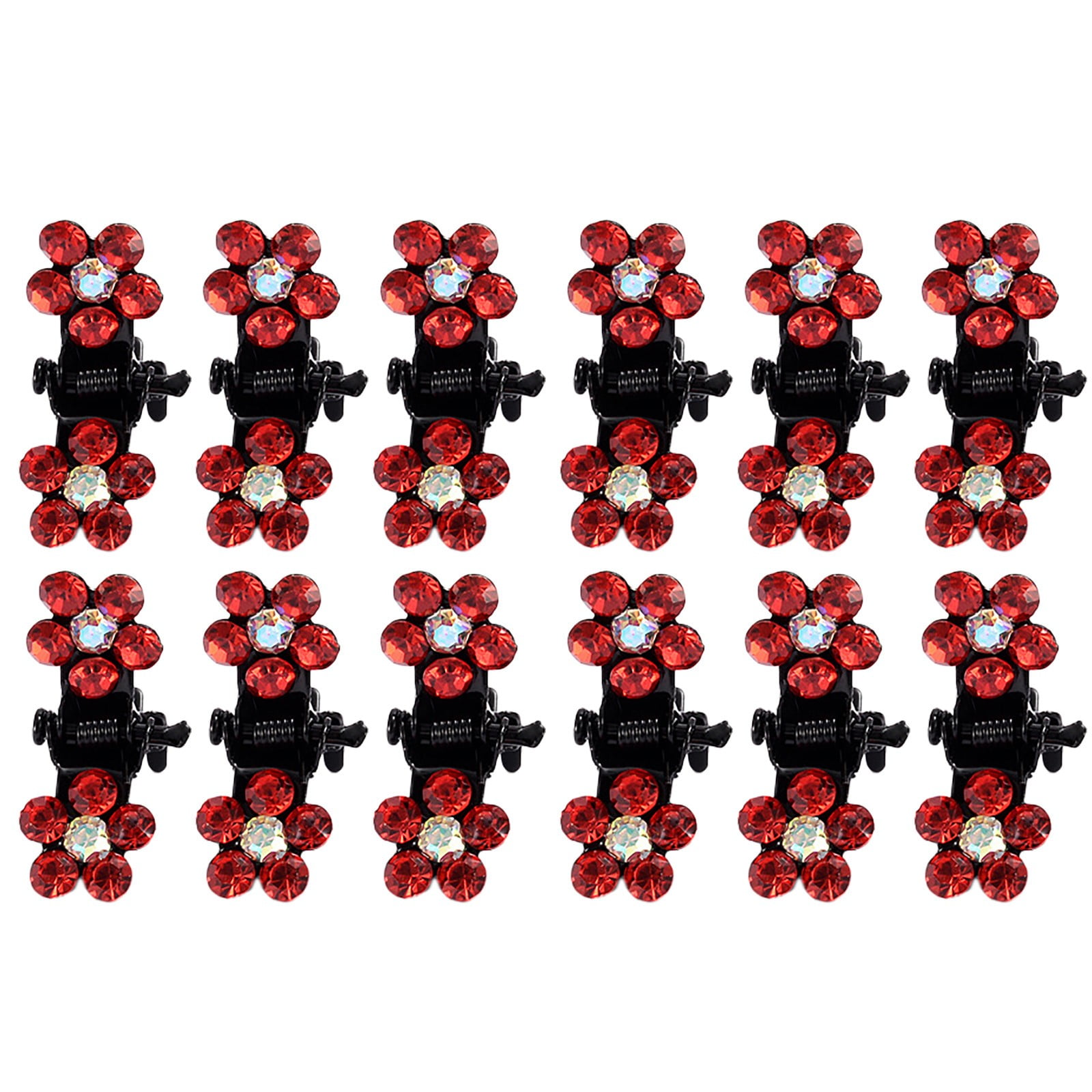 ONHUON Hair Claw Clips,Mini Hair Clips NoSlip Grip Jaw Clips Glitter Teeth Clips Rhinestone