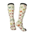thumbnail image 4 of Easygdp Heart Polka Dot Fashionable Adult Sockings&Sports Sockings&Breathable Sockings, Non-Pilling,Contrasting Color Design, 4 of 9