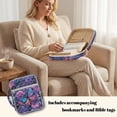 thumbnail image 4 of Xixirimido Quilted Bible Cover Bible Case for Women, Large Bible Carrying Case with Handle, Bible Study Supplies & Christian Gift for Men, Butterfly Daisy Starry Night Pattern, 4 of 7