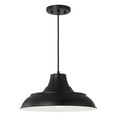 thumbnail image 1 of Capital Lighting 342111MB Jones 1 Light 15 inch Matte Black Pendant Ceiling Light, 1 of 2
