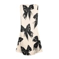 thumbnail image 3 of CCRFTGI Dresses for Kids Girls Size 8 Funny Beach Bowknot Print A-Line Dress Party Sleeveless Button V Neck Girls Dresses 2026 Summer Fashion Dresses Beige 5-6 Years, 3 of 5