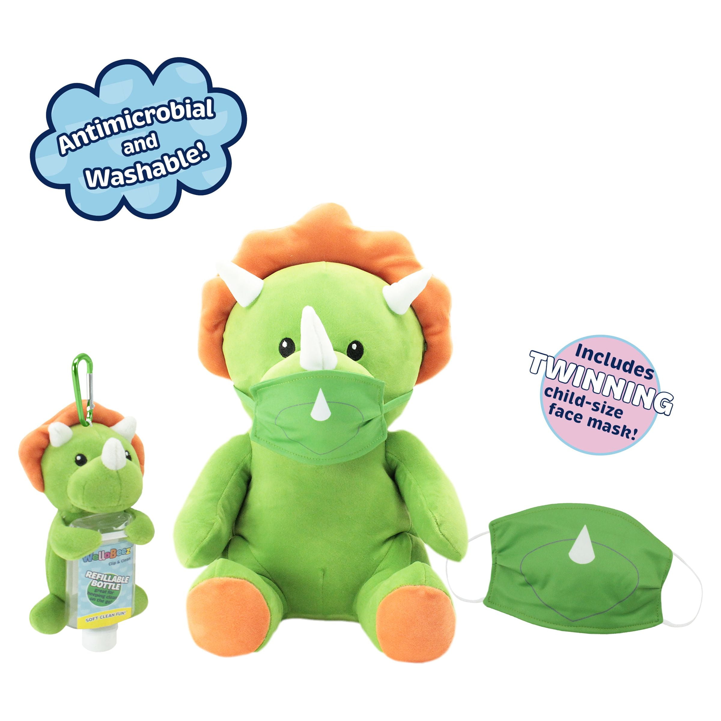 Animal Adventure® WelloBeez™ – Antimicrobial Plush Mask Mate