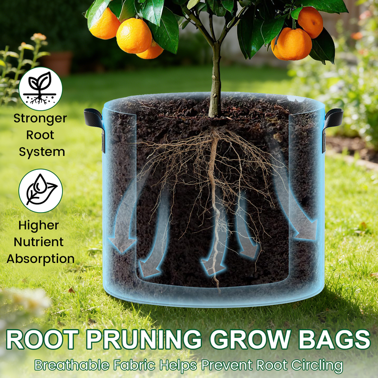 Xueyu 5-Pack 5 Gallon Grow Bags with Plant Labels photo 2