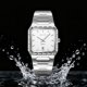 thumbnail image 5 of Reloj de cuarzo para hombre con indicador de fecha – Reloj de pulsera de acero inoxidable para negocios, resistente al agua para uso diario, reloj analógico de moda para la oficina o uso casual., 5 of 6