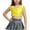 Gold, variant on Dpytoraw Cheerleader Performance Top For Girls Dot Sleeveless Crop Vest Dance Outfit Casual Summer Wear Toddler To Teen Girl Vest‌ Size Gold 6-7 Years