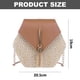 thumbnail image 2 of Bolso bandolera para mujer Bolso bandolera de paja lindo Bolso bandolera versátil de un solo hombro, 2 of 6