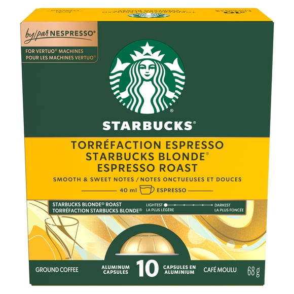 STARBUCKS Torréfaction Blonde Espresso Nespresso Vertuo