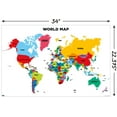 thumbnail image 2 of Map - World 2022 Wall Poster, 22.375" x 34", 2 of 4