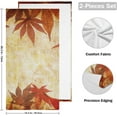 thumbnail image 2 of Vintage Fall Maple Leaves Hand Towels, Abstract Grunge Autumn Kitchen Towel Ultra Soft and Absorbent,Decorative Fingertip Face Towel for Bathroom Hotel, 2 PCS, 28.3"x 14.4", 2 of 6