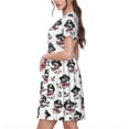 thumbnail image 2 of Balery DOG IS WEARING PIRATE COSTUME Vestidos sueltos de manga corta para mujer, vestidos de verano 2025, vestidos casuales de corte A con vuelo., 2 of 6
