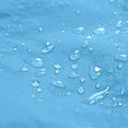 thumbnail image 5 of Efsteb Womens Waterproof Hooded Raincoat with Striped Lining Zipper Pockets Lightweight Jacket for Fall and Winter Light Blue L, 5 of 5