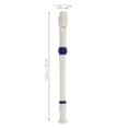 thumbnail image 2 of OULII 1Pack White Flute with 8-Hole Design for Music Class and Personal Practice 11.8X1.2X1.2in, 2 of 8