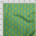 thumbnail image 3 of oneOone Rayon Teal Green Fabric Geometric Sewing Craft Projects Fabric Prints By Yard 56 Inch Wide, 3 of 4