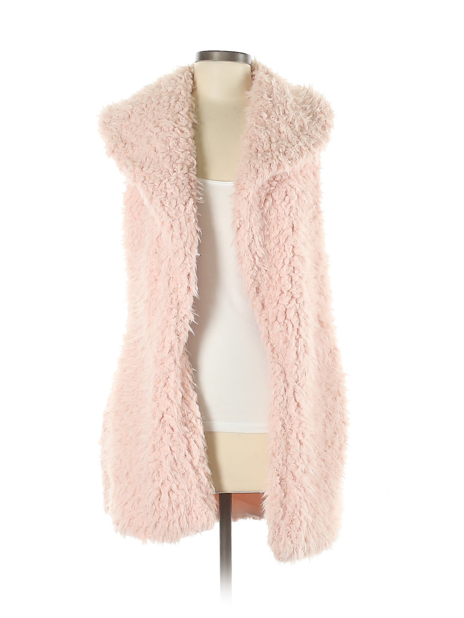 Me-Jane - Pre-Owned Me Jane Women's Size M Faux Fur Vest ...