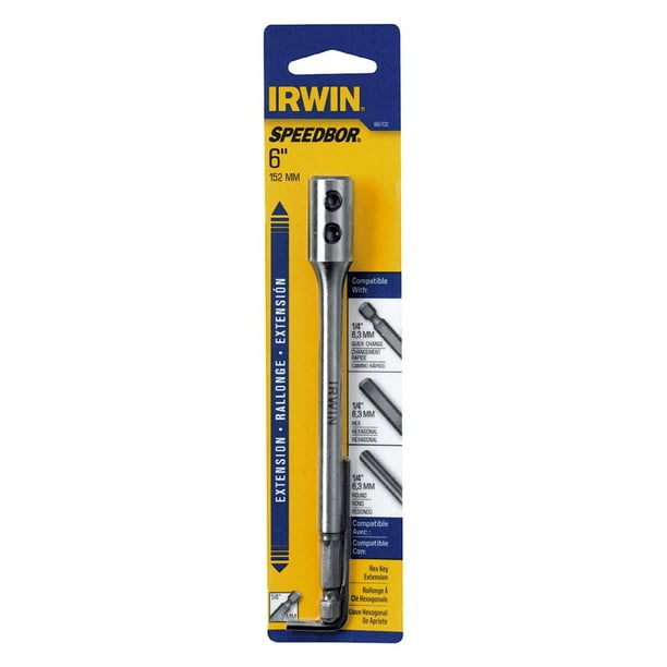 IRWIN 88702 6" Speedbor Manual Locking Hex Key Extension Walmart