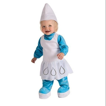 Smurfs Smurfette Costume Romper Dress Infant Toddler 6-12 Months