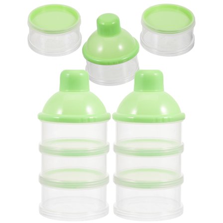 MUSEYA 3Pack Compact Travel Milk Box Sealed Plastic Storage Container for Freshness Keeping