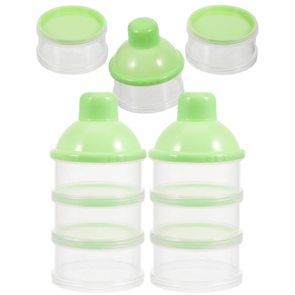 MUSEYA 3Pack Compact Travel Milk Box Sealed Plastic Storage Container for Freshness Keeping