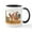 White/Black Inside, variant on CafePress - Easter Bunny War Vintage Mugs - 11 oz Ceramic Mug - Novelty Coffee Tea Cup