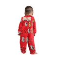 thumbnail image 4 of Onlypjs Family Matching Christmas Pajamas – Red Hooded One-Piece Holiday Sleepwear with Festive Cartoon Prints for Women, Men, Couples, 4 of 4