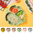 thumbnail image 1 of Dream Lifestyle Baby Plate Silicone Suction Feeding Food Non-slip Baby Dishes Leaf Food Feeding Bowl BPA Free for Kids, 1 of 8