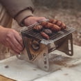thumbnail image 2 of Burning Camp Stove BBQ Cooker/Portable Folding Backpacking Stove with Grill-Grid Stove for Outdoor, 2 of 8