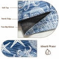 thumbnail image 6 of Navy Blue Coastal Area Rugs 5'x8', Washable Small Throw Rugs for Classroom Bedroom, Nautical Coral Starfish Shell Octopus Sea Indoor Outdoor Rug Non-Slip Low Pile Carpet Runner Reversible Floor Mats, 6 of 8