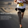 thumbnail image 3 of Extra Long Leg Support Knee Sleeves for Basketball, Football, Knee Pain, Exercise, 3 of 5