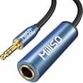 thumbnail image 1 of Adaptador de auriculares MillSo de 6,35 mm hembra a 3,5 mm macho, cable de 2 m, 1 of 8