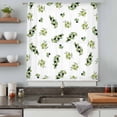 thumbnail image 5 of Green Olive Branches Sheer Curtains 63 Inches Long, Spring Pastoral Leaves Botanical Light Filering Curtains, Breathable Simi Curtain Privacy Drapes for Living Room Bedroom Window Treatment, 5 of 9