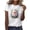 Multicolor, variant on Womens Easter Tops 2025 Summer Comfortable Short Sleeve T-Shirt with Round Neck and Unique Easter Print