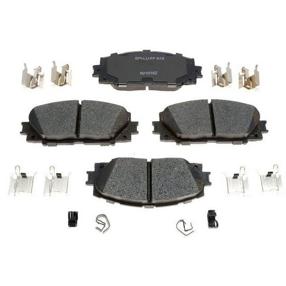 Front Brake Pad Set - Compatible with 2007 - 2018 Toyota Yaris 2008 2009 2010 2011 2012 2013 2014 2015 2016 2017