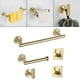 thumbnail image 4 of Juego de herrajes para baño mate, toallero, soporte para papel higiénico para baño de hotel Oro B, 4 of 9