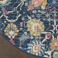 thumbnail image 4 of Nourison Passion Navy 4' x Round Area Rug, Boho, Moroccan, Bed Room, Living Room, Dining Room, Kitchen, , Easy Cleaning, Non Shedding (4' Round), 4 of 8