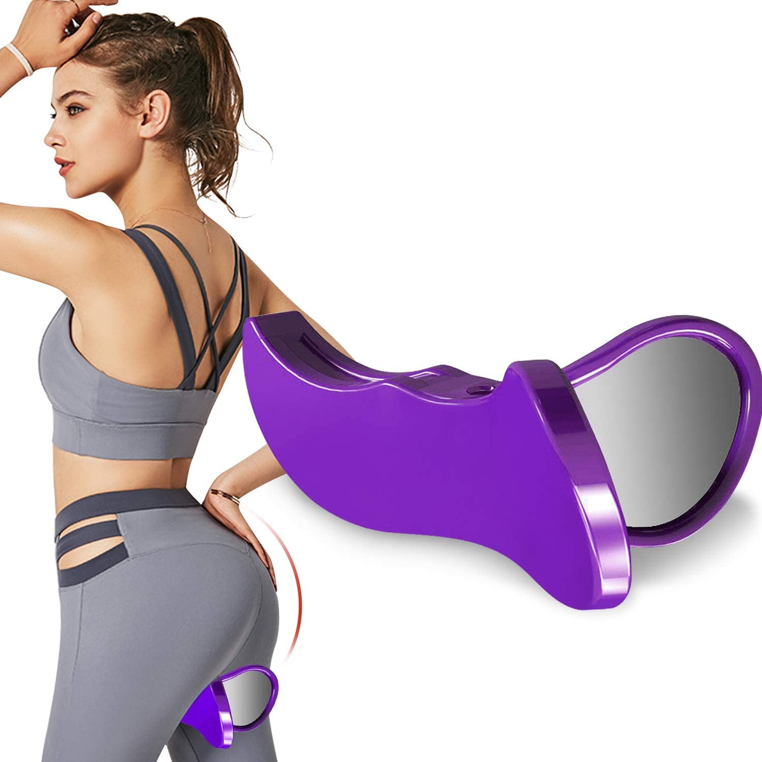 for Tight Hips S-Shaped Body Yoga Body Shape Tool Pelvic Muscle Inner Thigh Hip Trainer Pelvic Floor Strengthener Pelvis Muscle Exerciser Trainer for Women Hip Body Trainer Color : Pink 