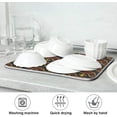 thumbnail image 7 of FREEAMG Dish Drying Mat Fleur De Lis Kitchen Dish Pads Super Absorbent Microfiber Dish Drying Rack Pads Safe Heat-resistant Kitchen Counter Mat,16x18 Inch, 7 of 7