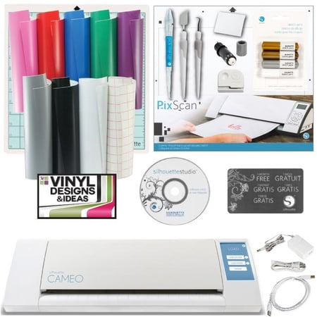 Silhouette Cameo 2 Machine Bundle Toolkit Vinyl Designs Pixscan Mat Sketch Pens
