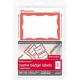 thumbnail image 3 of Office Depot Name Badge Labels, 2 11/32in. x 3 3/8in., Red Border, Pack Of 100, OD98837, 3 of 8