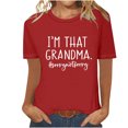 thumbnail image 1 of LSLJS Mode Femmes Col Rond Manches Courtes Imprimé T-Shirt Blouse Décontractée Hauts, Cadeaux pour Femmes, 1 of 4