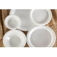thumbnail image 2 of Nicole Fantini's Case Pack Deal for Resturants, Deli & all Parties & Occasions for Serving 7 Inches Disposable White Salad Plastic Plates Can Use in Microwave, 100Ct/Pack, 800Ct/Case : 5 Case Packs, 2 of 3