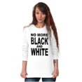thumbnail image 3 of End Racism Black and White Equality Women Plus Size Long Sleeve Graphic Tee Brisco Brands 2X, 3 of 5
