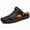 Black, variant on Men's Leather Sandals Water Shoes Casual Fisherman Beach Slippers Summer Driving
