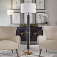thumbnail image 5 of Uttermost Summit Contemporary Resin & Iron Floor Lamp in Gray-black/Brass, 5 of 5