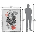thumbnail image 2 of Justice League Blanket, 50"x60" You're The Wonder Woman Everyone Wishes They Had Woven Tapestry Cotton Blend Fringed Throw Blanket, 2 of 6